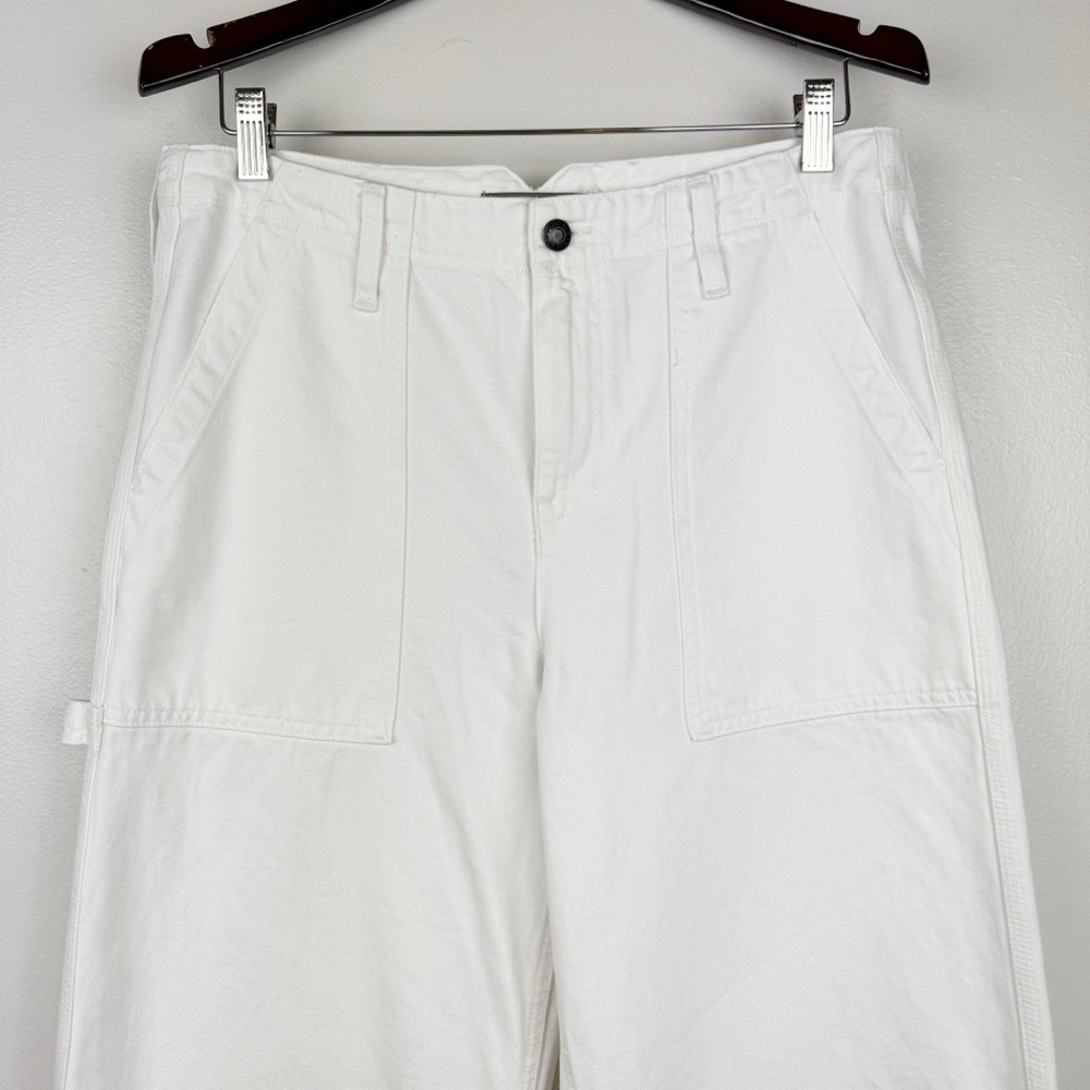 J. Crew Point Sur Wide-Leg Carpenter Jeans White Size 29 NWT - Picture 5 of 10